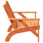 Voir la diapositive 4 : VIDAXL Chaise de jardin adirondack cire marron 75x77x77 cm