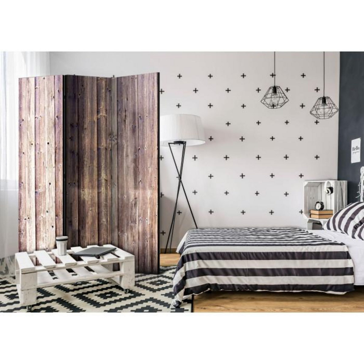 Paris Prix Paravent 3 Volets  Wooden Charm  135x172cm