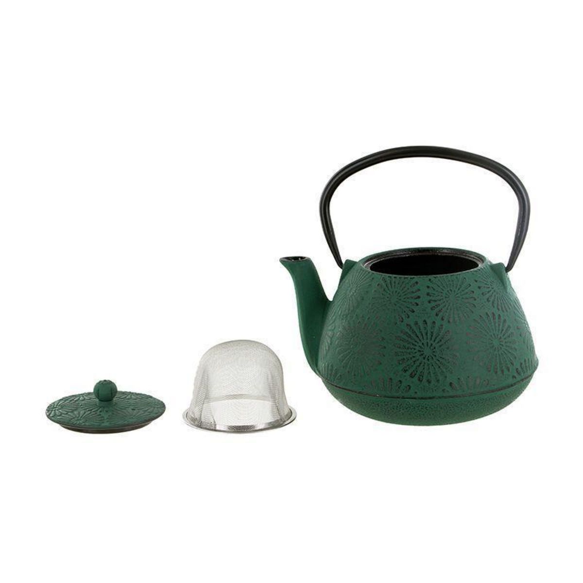 Aromandise Théière en fonte Hanami vert émeraude - 1,2 L