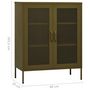 Voir la diapositive 6 : VIDAXL Armoire de rangement Vert olive 80x35x101,5 cm Acier