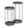Voir la diapositive 2 : Paris Prix Table d'Appoint en Métal  Robt  46cm Noir