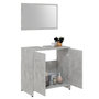 Voir la diapositive 5 : VIDAXL Ensemble de meubles de bain 3 pcs Gris beton Bois d'ingenierie