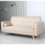 Voir la diapositive 3 : Paris Prix Canapé Convertible 3 Places Scandinave  Navya  Beige