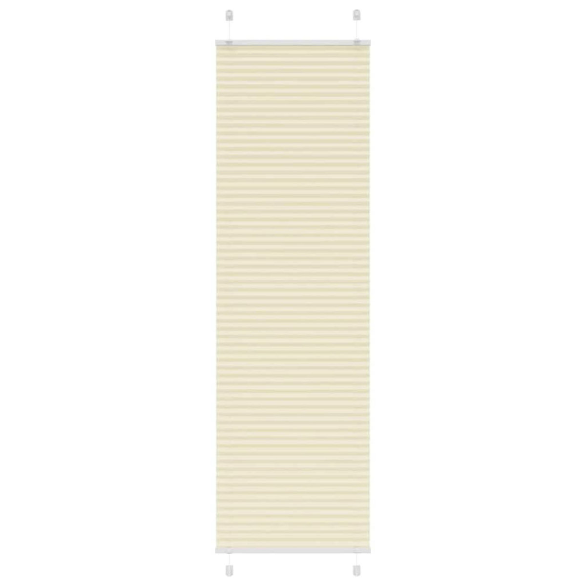 VIDAXL Store plisse creme 55x200 cm largeur du tissu 54,4 cm polyester