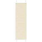 VIDAXL Store plisse creme 55x200 cm largeur du tissu 54,4 cm polyester