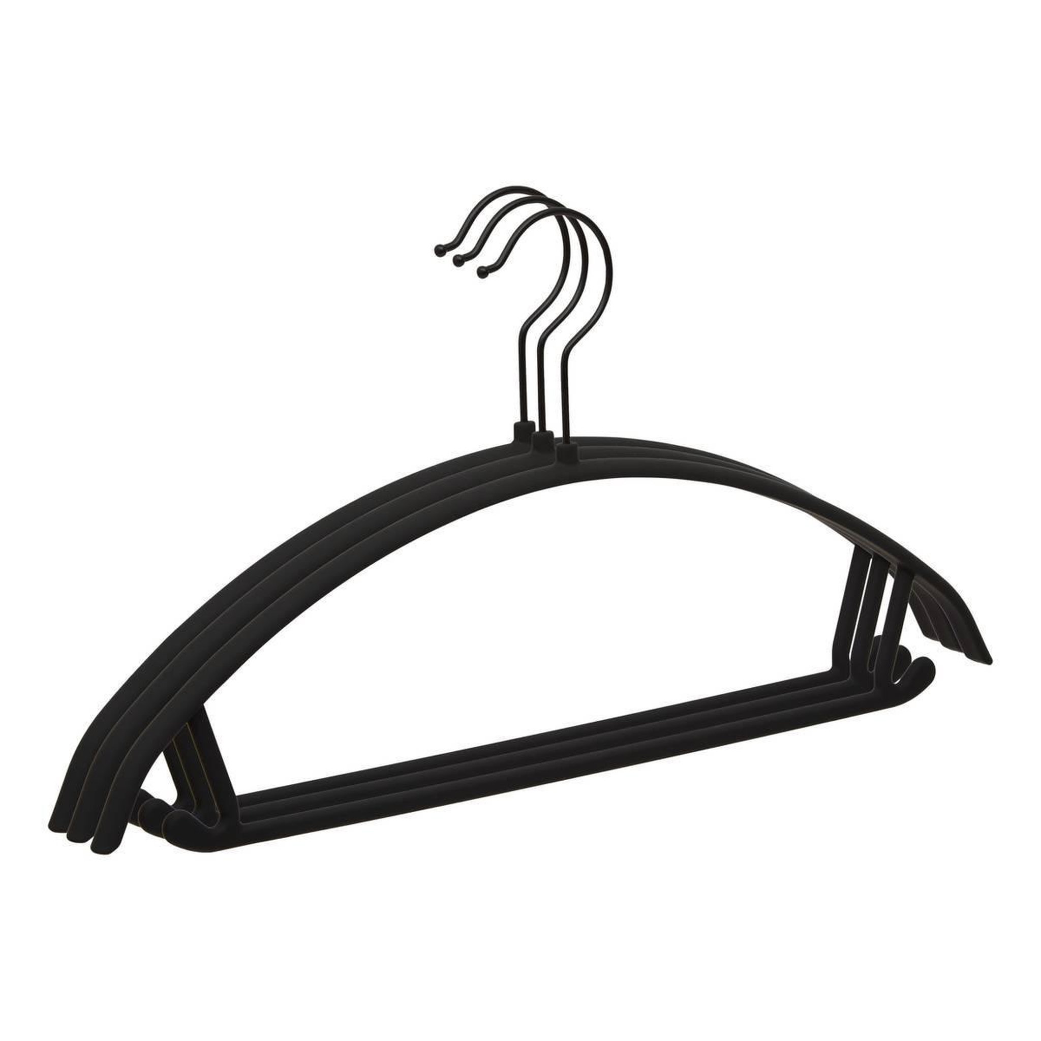 FIVE Lot de 3 Cintres  Hang'clip  41cm Noir