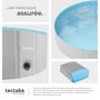 Voir la diapositive 4 : tectake Piscine pour chien en différentes tailles gris/bleu