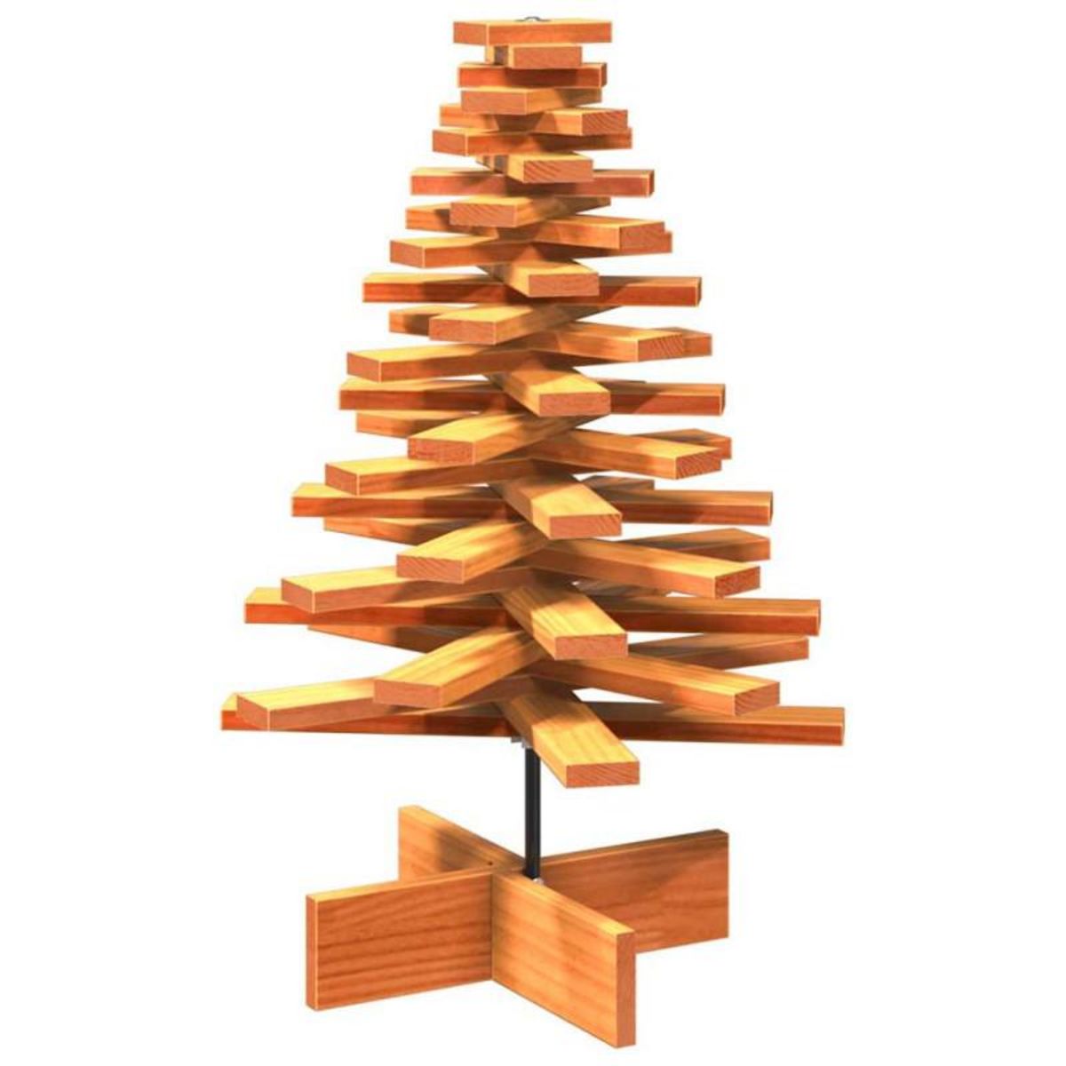 VIDAXL Arbre de Noël en bois pour décoration 80 cm bois de pin massif