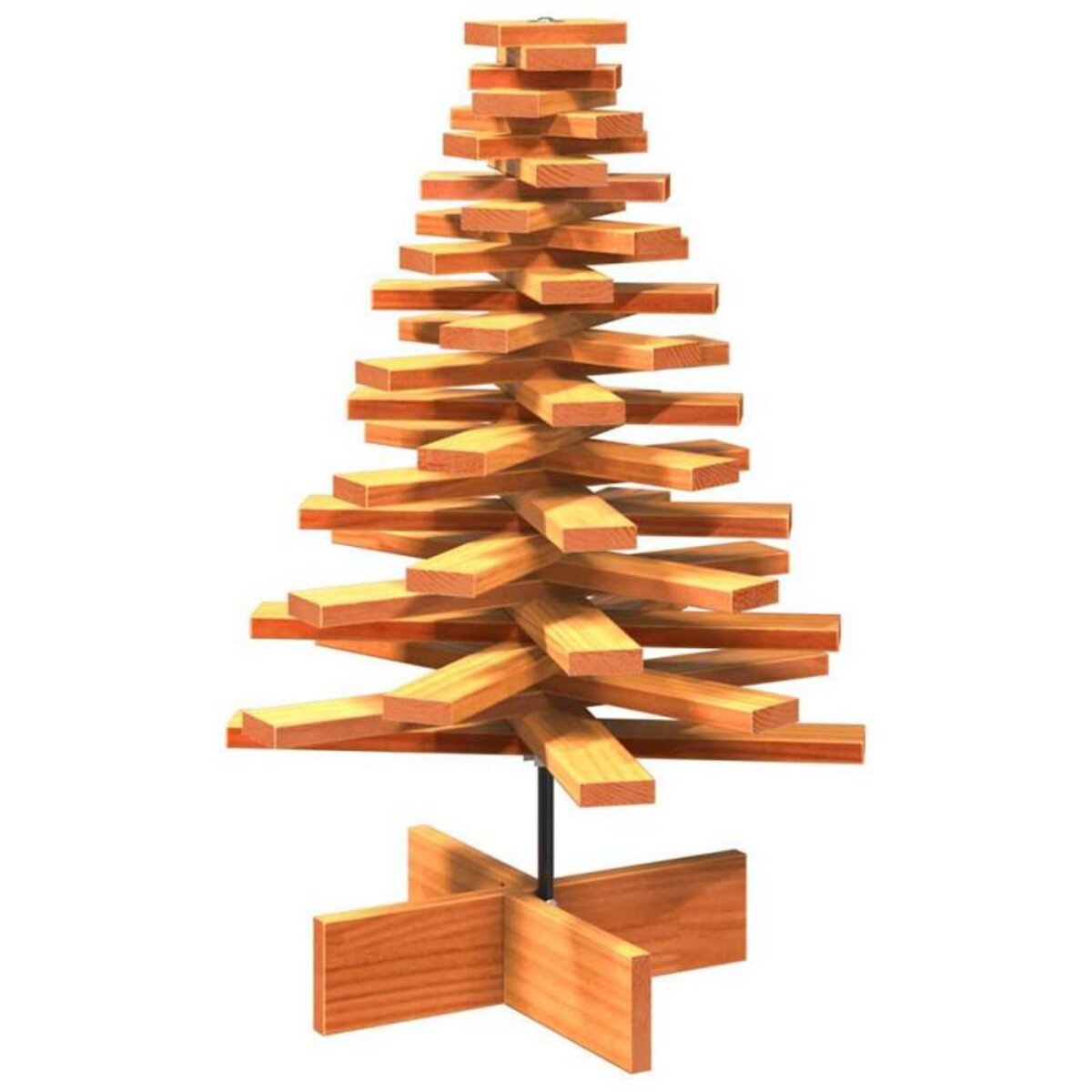 VIDAXL Arbre de Noël en bois pour décoration 80 cm bois de pin massif