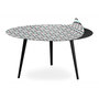 Voir la diapositive 1 : Paris Prix Table Basse 1 Cover  Losanges  90cm Noir