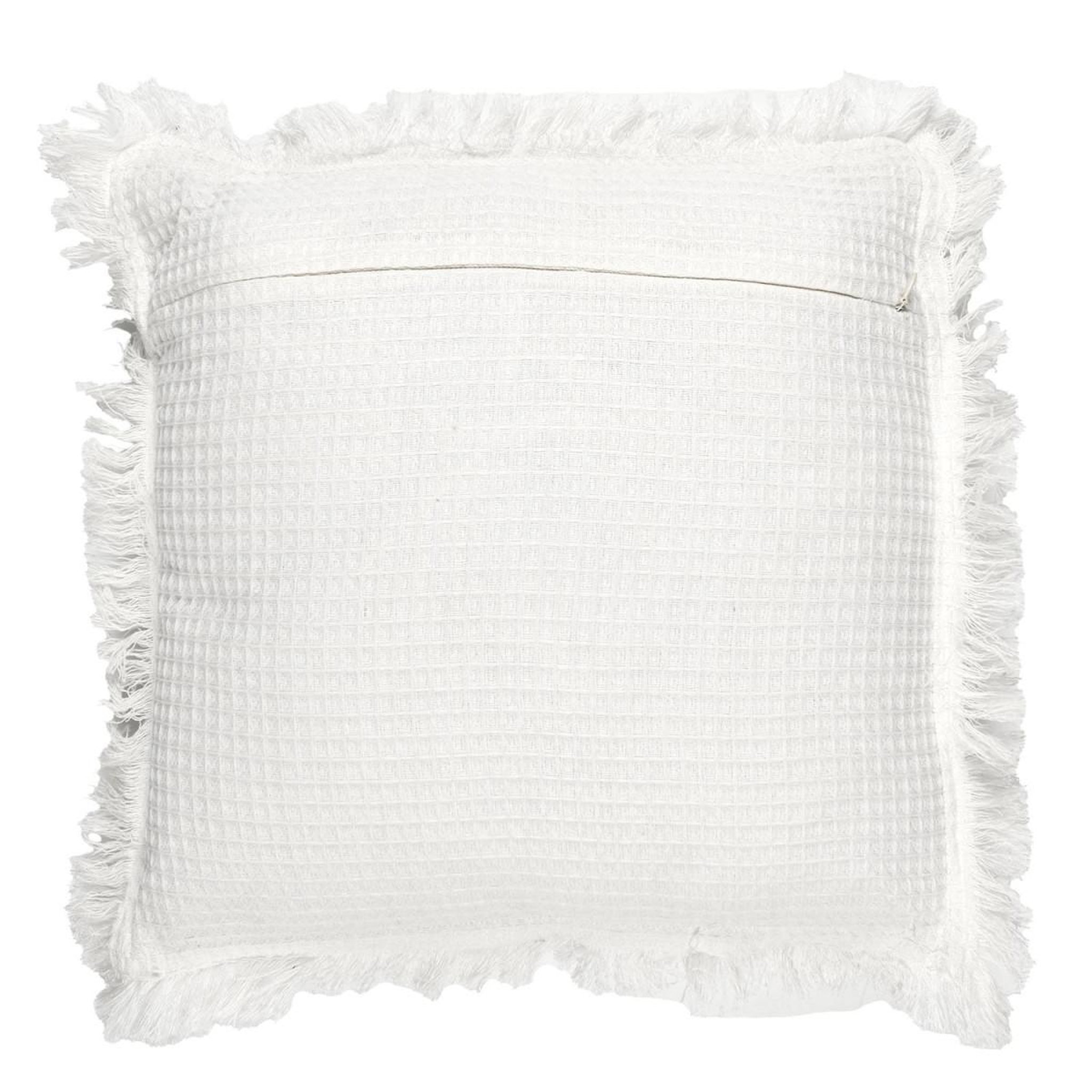 Voir la diapositive 2 : The Home Deco Factory Coussin déco déhoussable  gaufré  40x40cm ivoire
