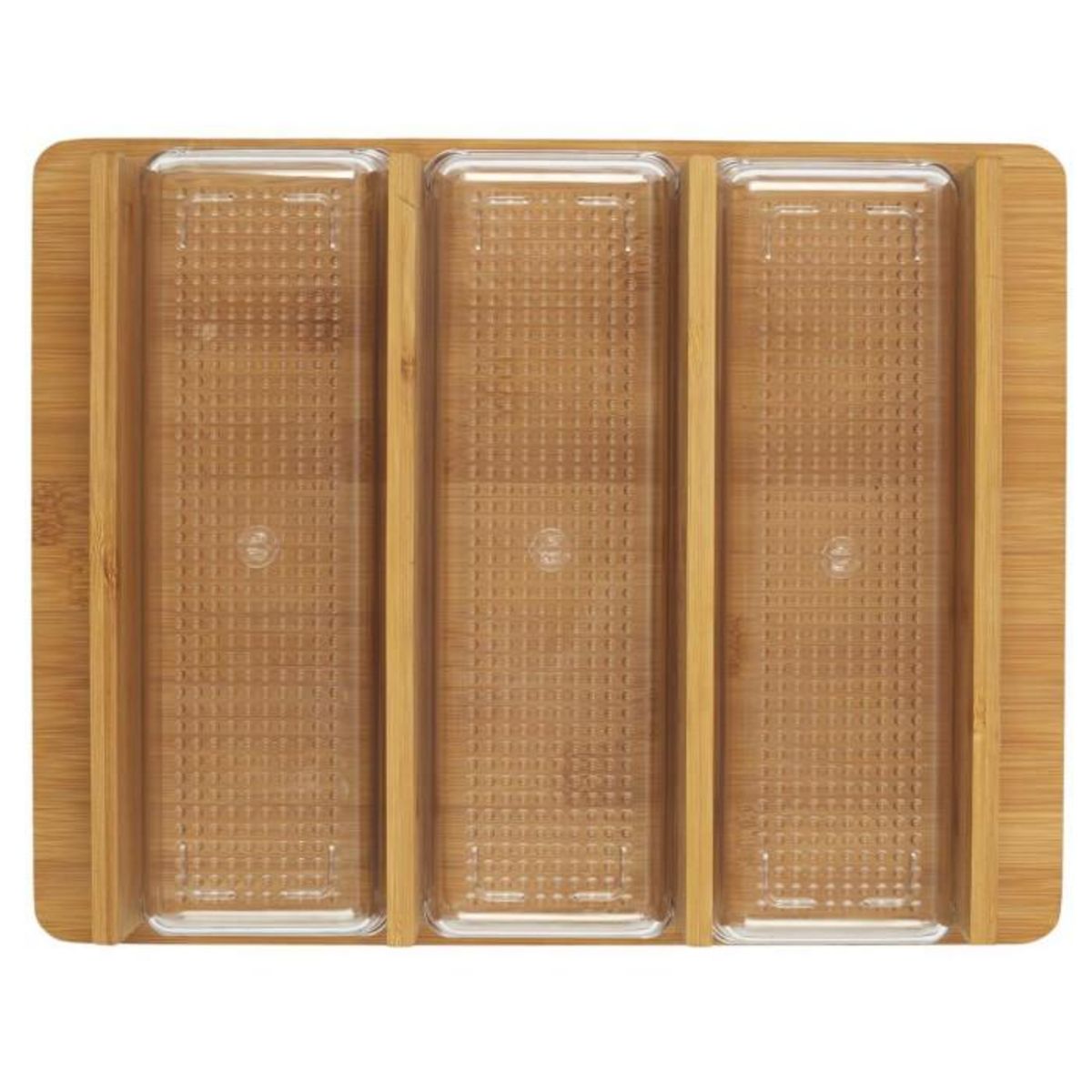 Paris Prix Planche à Découper  3 Tiroirs  32cm Transparent