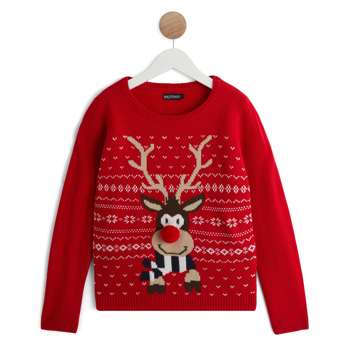 IN EXTENSO Pull de noël cerf fille