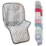 Monsieur Bébé Housse d'assise pour chaise haute bébé enfant gamme Ptit - Cléo. Coloris disponibles : Bleu, Multicolore, Noir, Vert, Rose, Gris, Rouge, Marron