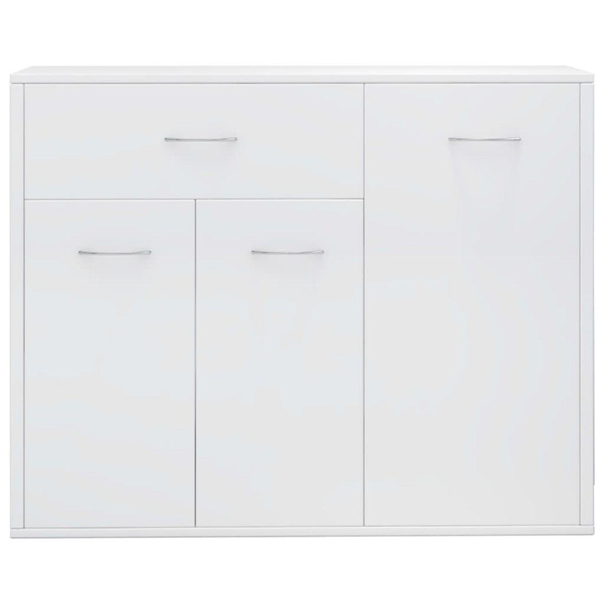 VIDAXL Buffet Blanc brillant 88x30x70 cm Bois d'ingenierie