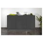 Voir la diapositive 6 : Buffet moderne 2 portes 3 tiroirs 160 cm LUCERA
