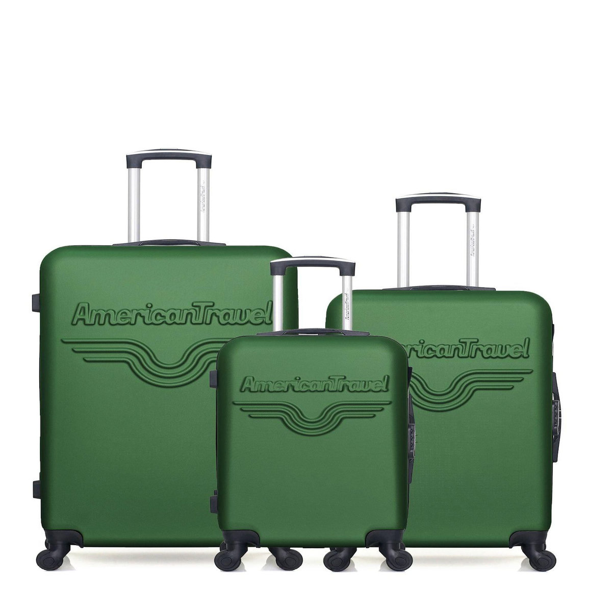 AMERICAN TRAVEL AMERICAN TRAVEL - LOT DE 3 - Valises grand format, weekend et cabine CHELSEA