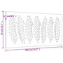 Voir la diapositive 6 : VIDAXL Decoration murale jardin 105x55 cm acier corten design feuille