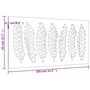 Voir la diapositive 6 : VIDAXL Decoration murale jardin 105x55 cm acier corten design feuille