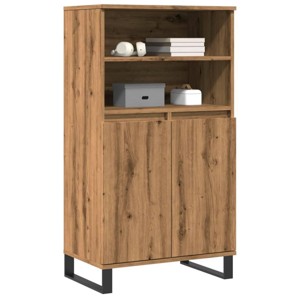 VIDAXL Buffet haut chene artisanal 60x36x110 cm bois d'ingenierie