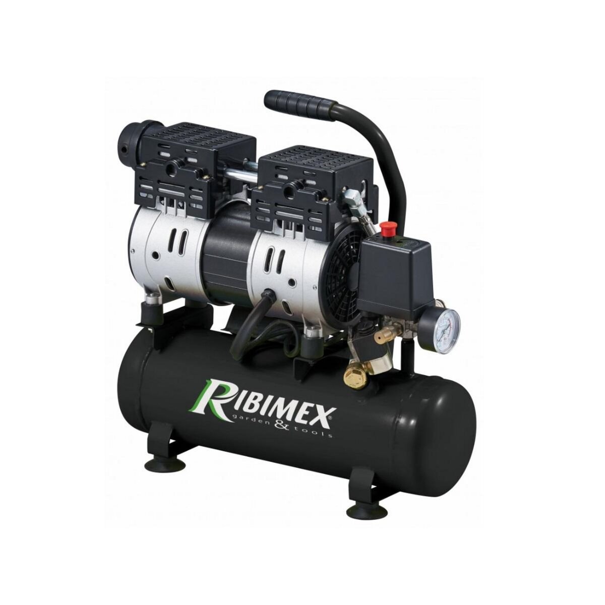 Ribimex Compresseur éléctrique 1cv 6l silencieux - PRCOMP1/06SILR