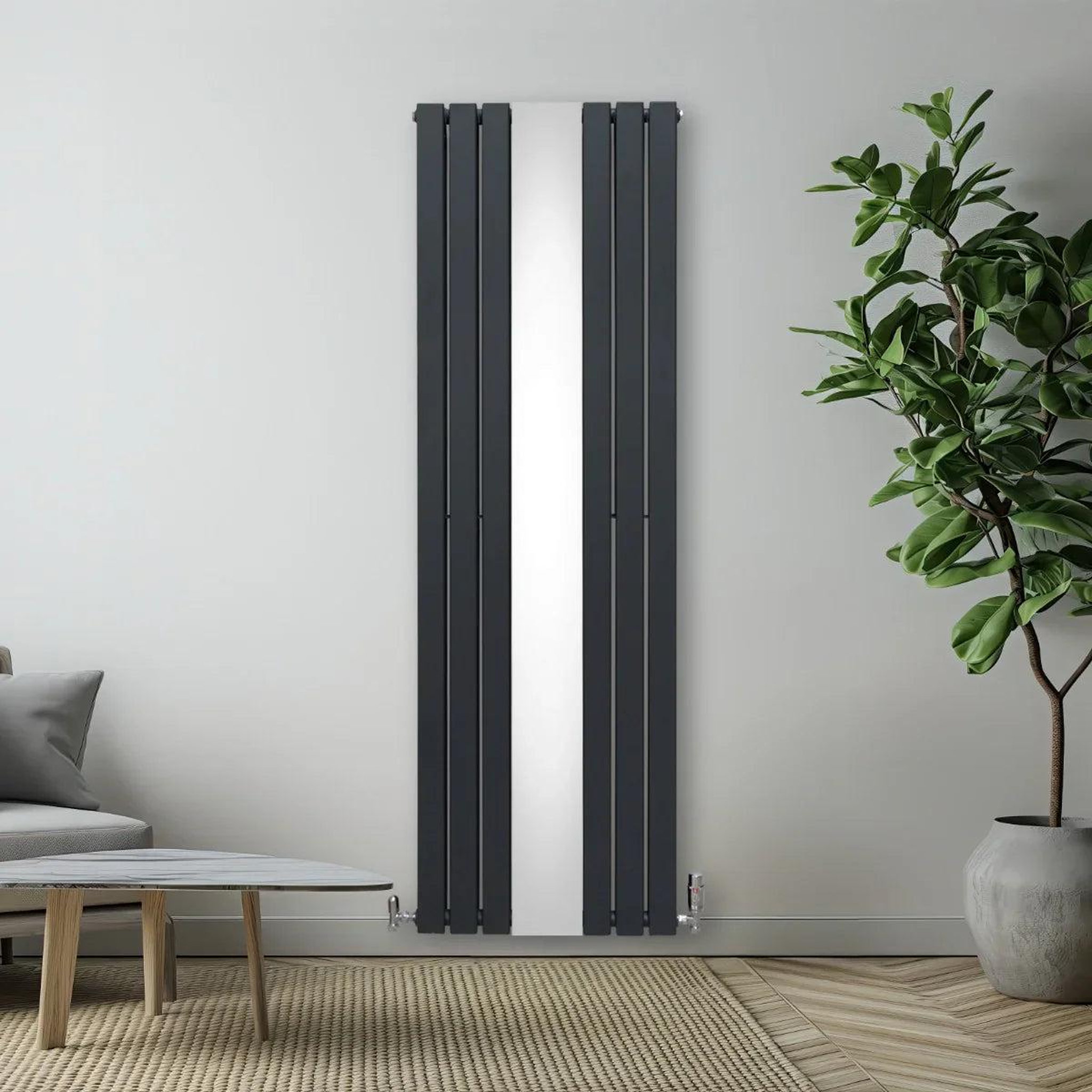 Voir la diapositive 4 : MONSTERSHOP Radiateur plat à miroir, 2 panneaux - 1800 x 565 mm