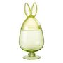 Voir la diapositive 1 : Paris Prix Bocal Design en Verre  Lapin II  38cm Vert