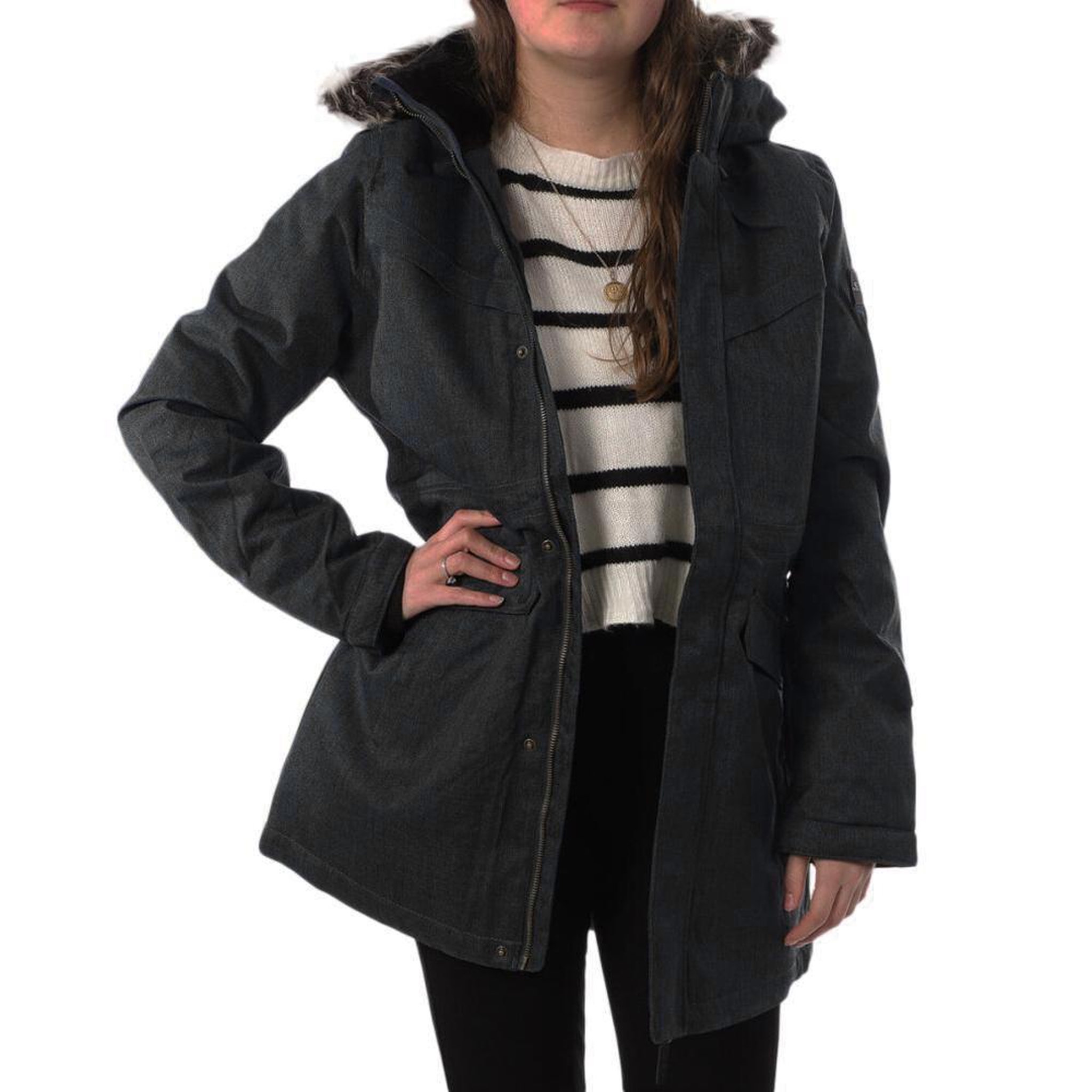 O'NEILL Parka Noire Femme O'Neill Journey. Coloris disponibles : Noir