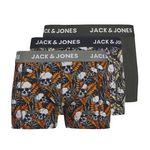 Jack & Jones X3 Boxers  Garçon Jack & Jones Jonah Skulls. Coloris disponibles : Gris