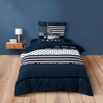 Paris Prix Parure de Lit 2 Pièces  States  140x200cm Bleu