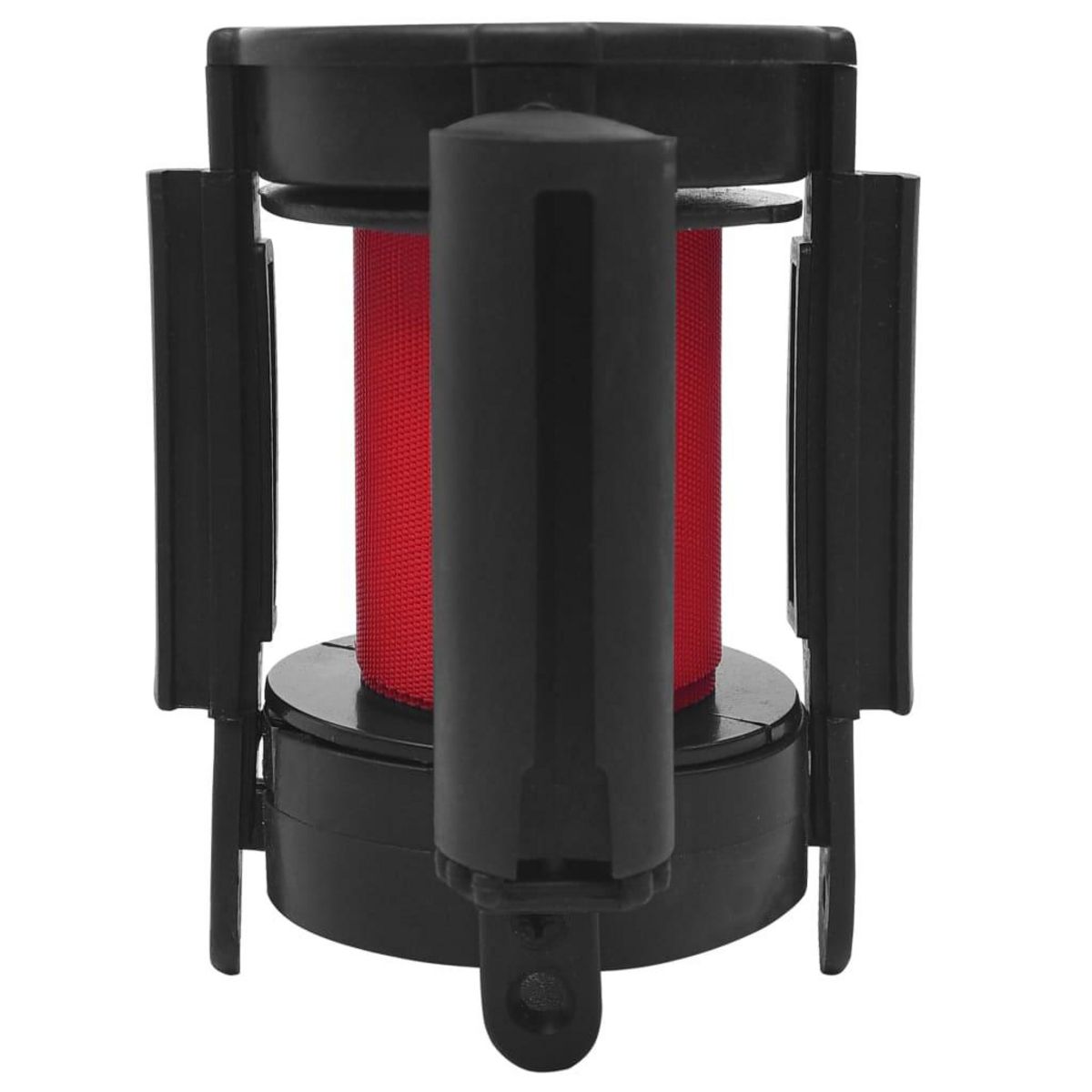 VIDAXL Barriere a bande retractable 200 cm Rouge