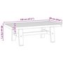 Voir la diapositive 6 : VIDAXL Table basse NOAIN pieds en forme de A 120x60x40 cm massif pin