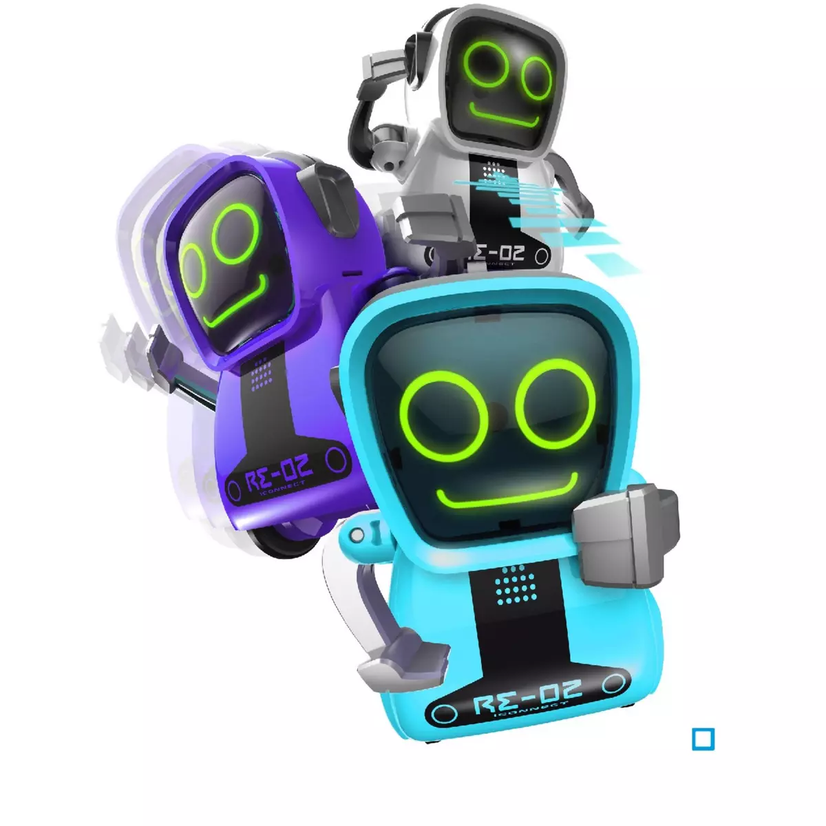 SILVERLIT Mini robot poke bot 8cm interactif