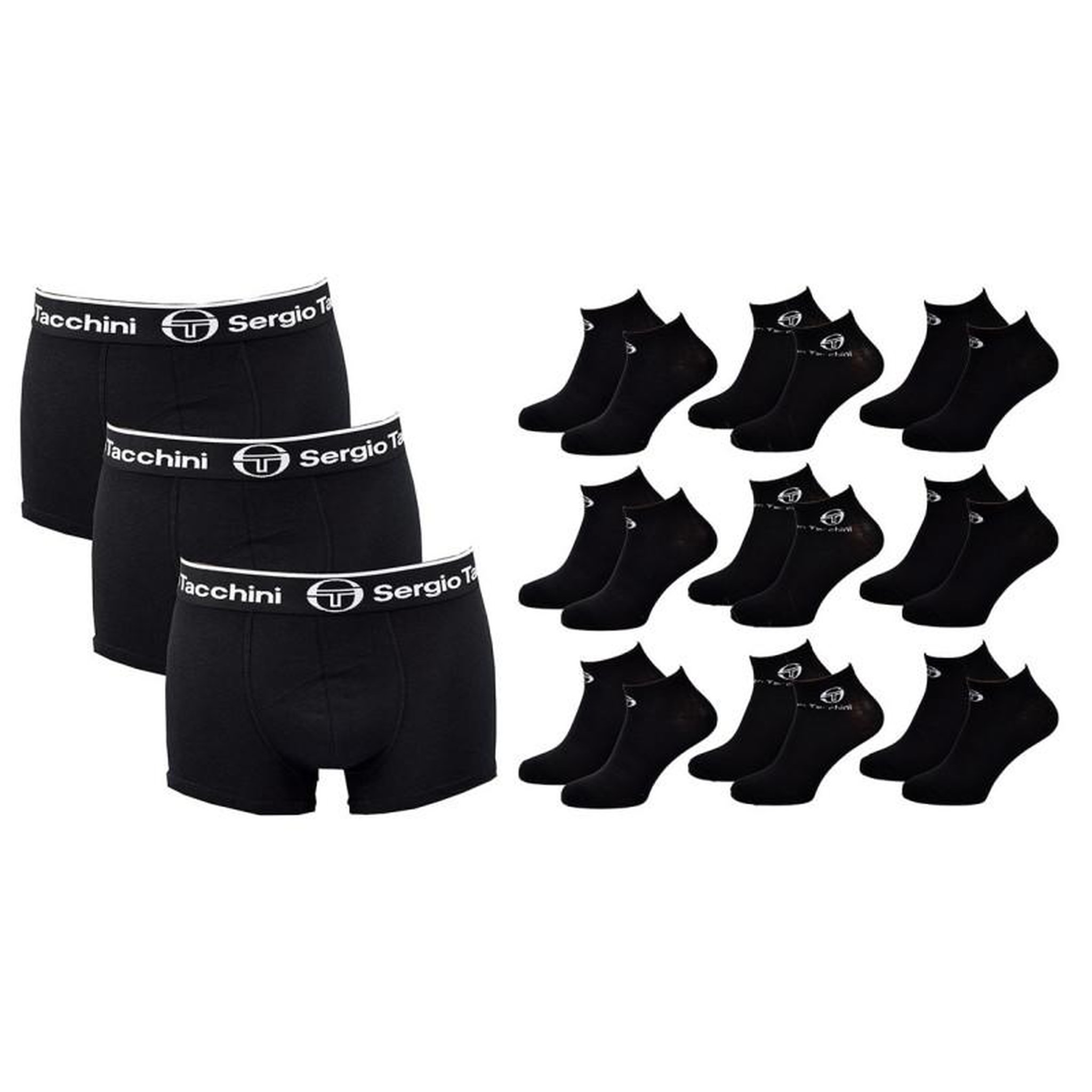 Voir la diapositive 2 : SERGIO TACCHINI Boxer Homme SERGIO TACCHINI Lot de 3 PACK CADEAUX