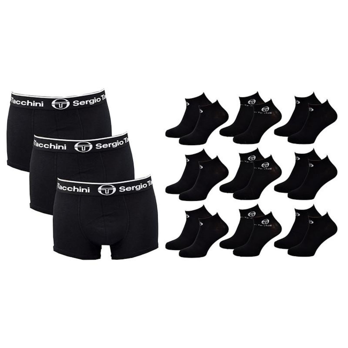 SERGIO TACCHINI Boxer Homme SERGIO TACCHINI Lot de 3 PACK CADEAUX