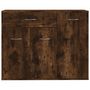Voir la diapositive 5 : VIDAXL Buffet Chene fume 88x30x70 cm Bois d'ingenierie