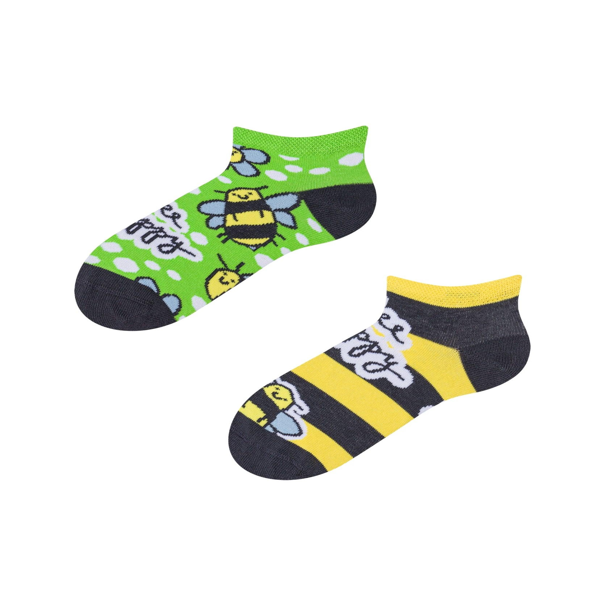 DEDOLES Socquettes enfants abeilles butineuses. Coloris disponibles : Multicolore