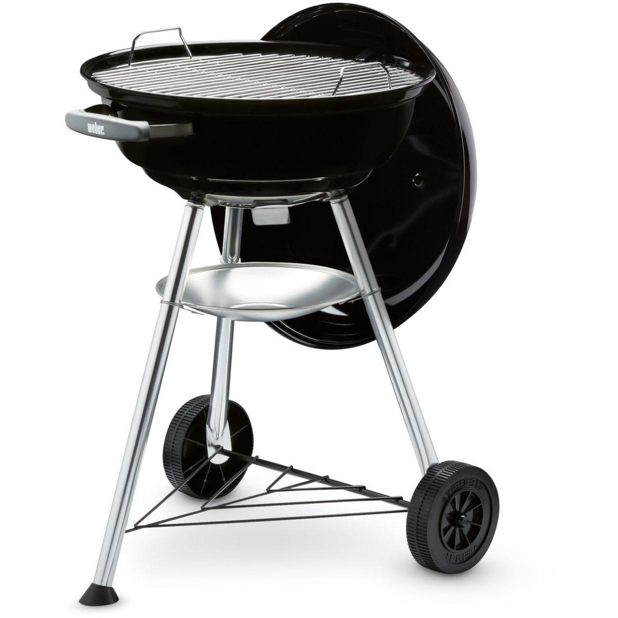 Voir la diapositive 3 : Weber Barbecue charbon Compact Kettle black sur pieds 47 cm