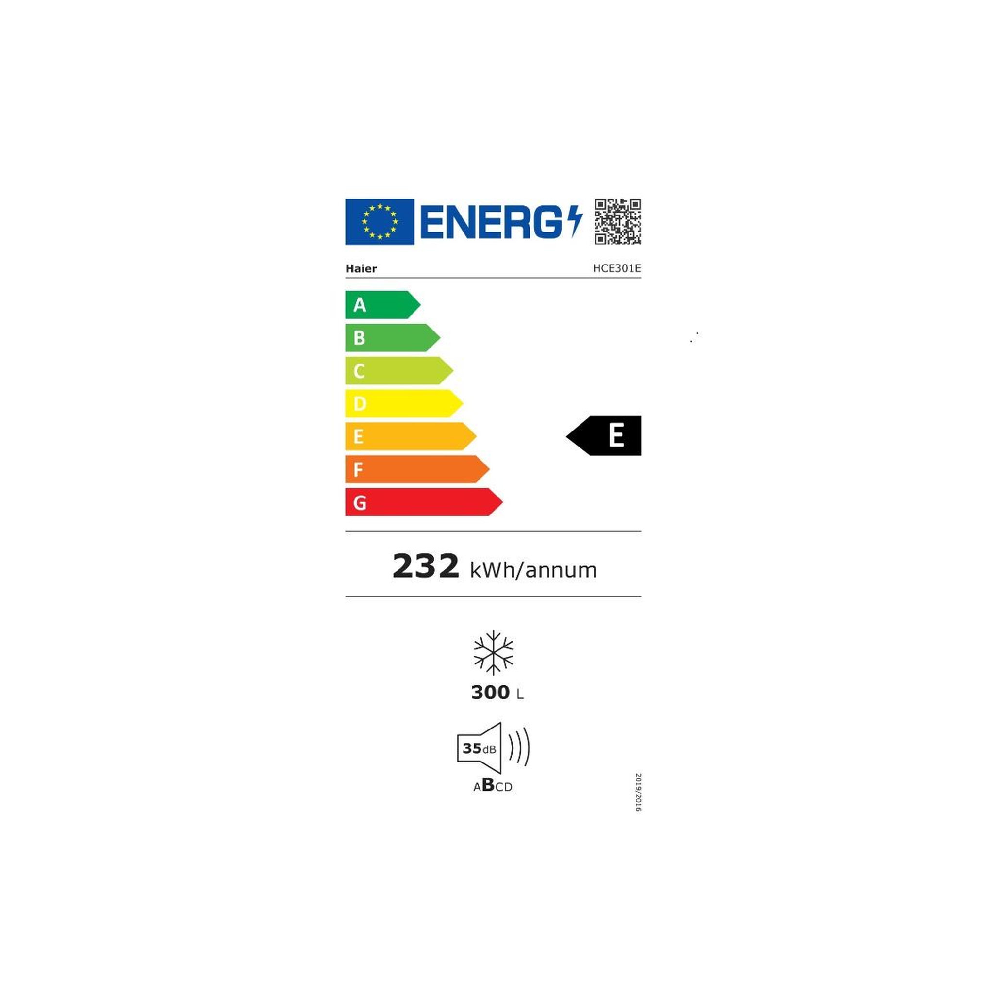 Voir la diapositive 2 : HAIER Congélateur coffre 111cm 300l - hce301e