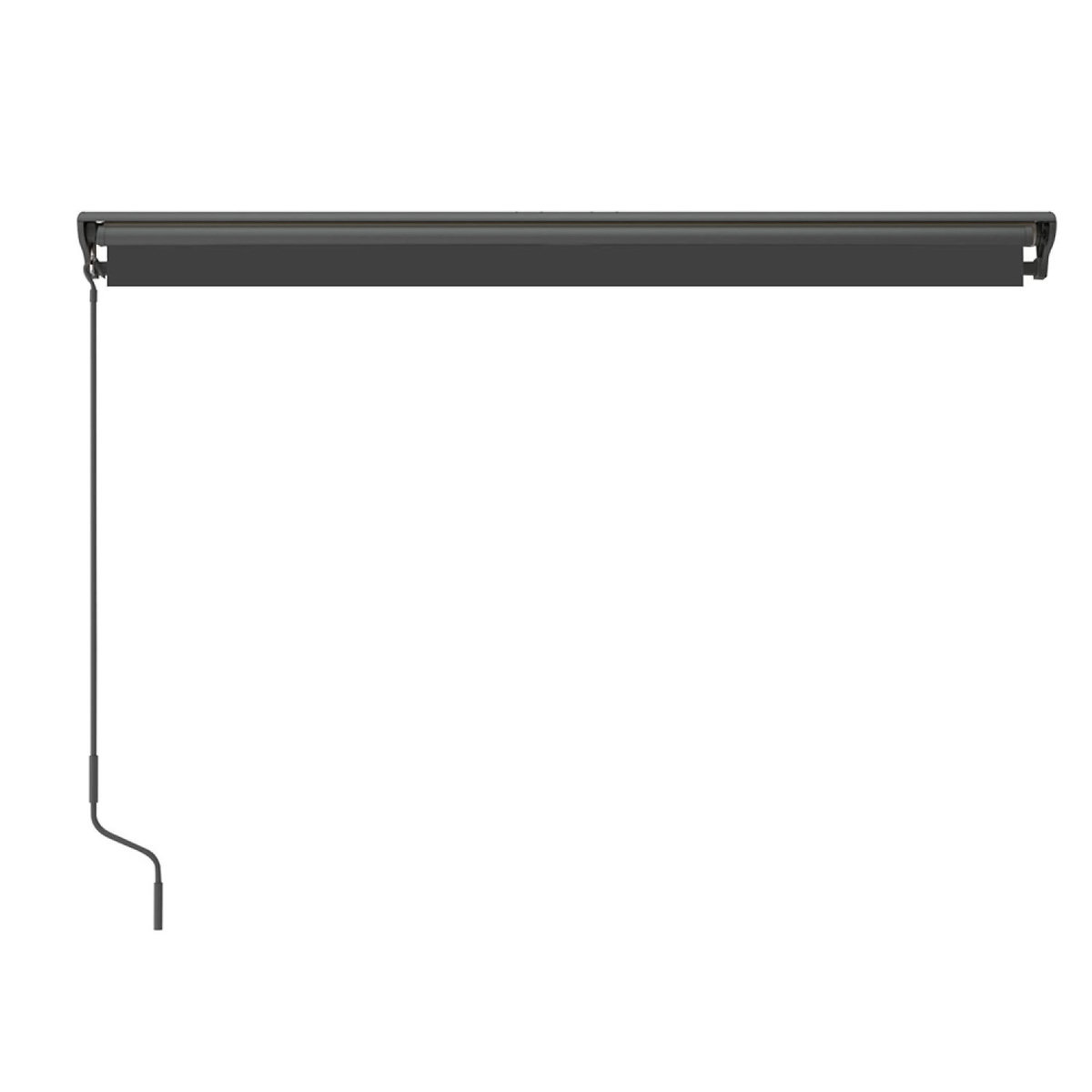 CONCEPT USINE Store banne motorisé 2,95 x 2,5 m en aluminium avec toile gris LOZIO