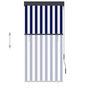 Voir la diapositive 3 : VIDAXL Store roulant d'exterieur 80x250 cm Bleu et blanc