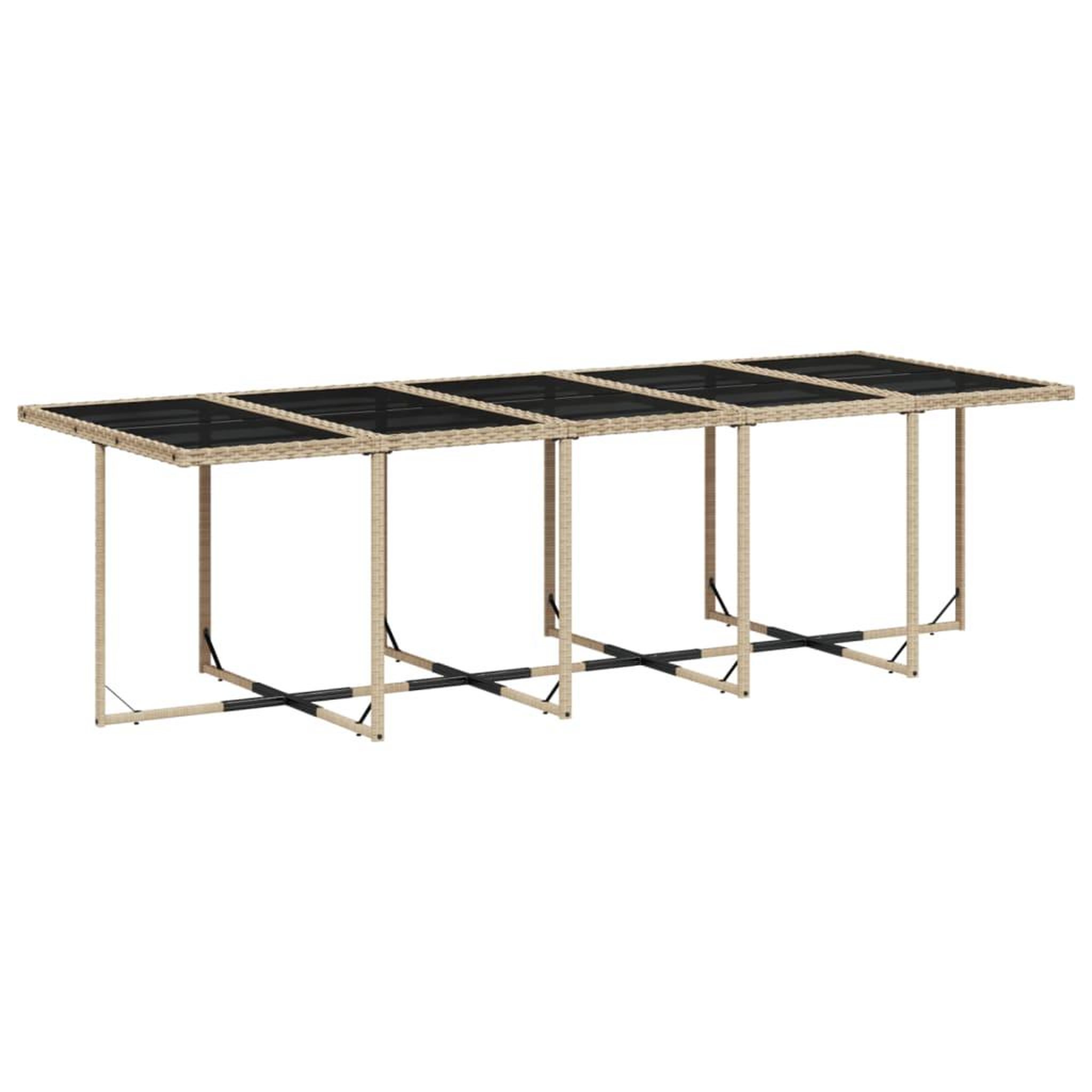 Voir la diapositive 4 : VIDAXL Ensemble a manger de jardin et coussins 15 pcs melange beige