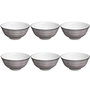 Voir la diapositive 1 : SECRET DE GOURMET Lot de 6 Bols Porcelaine  Lunis  15cm Rouge