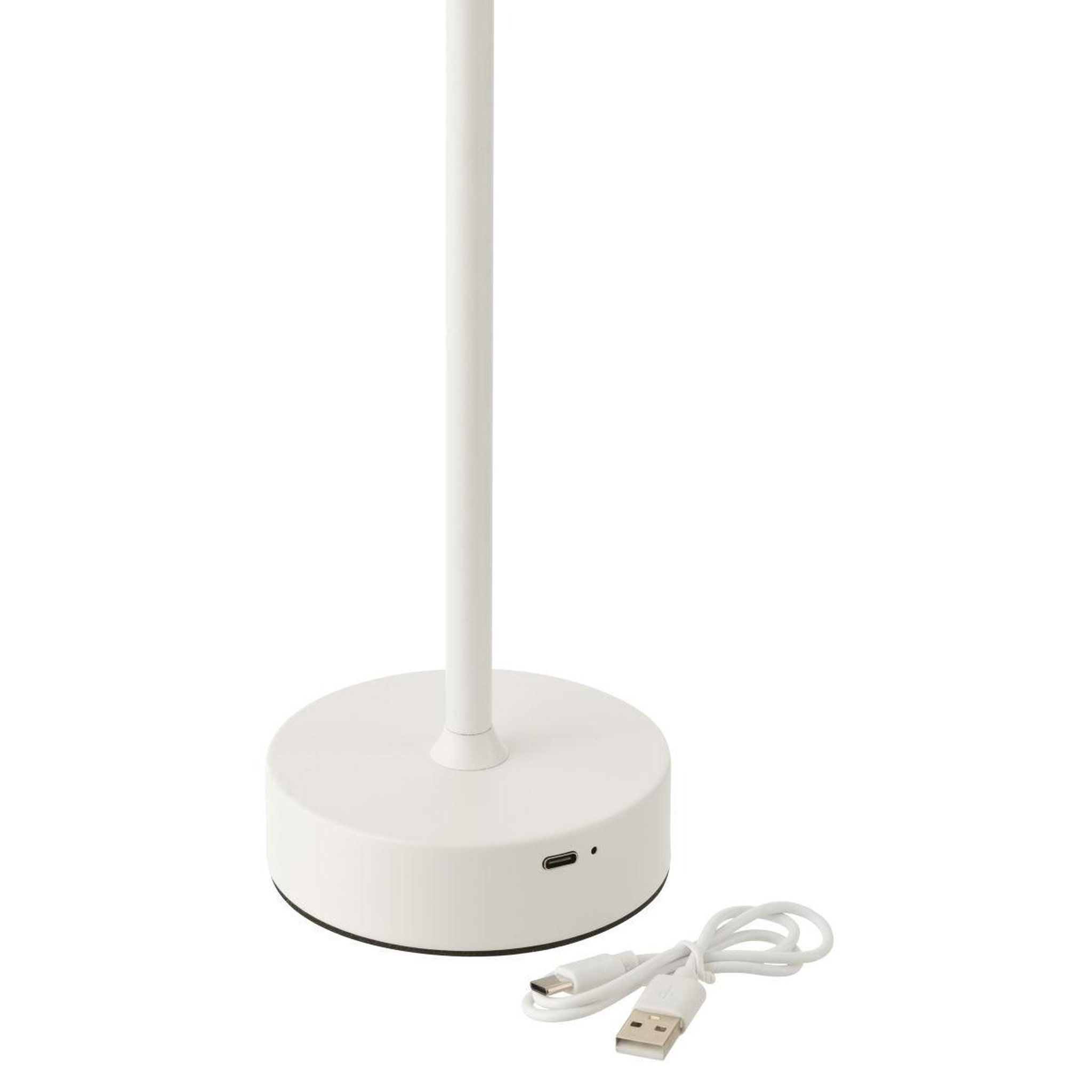 Voir la diapositive 3 : J-LINE Lampe à poser à led  goa  37cm blanc