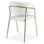 Voir la diapositive 4 : Paris Prix Lot de 8 Chaises en Bouclette  Batora  79cm Crème & Or