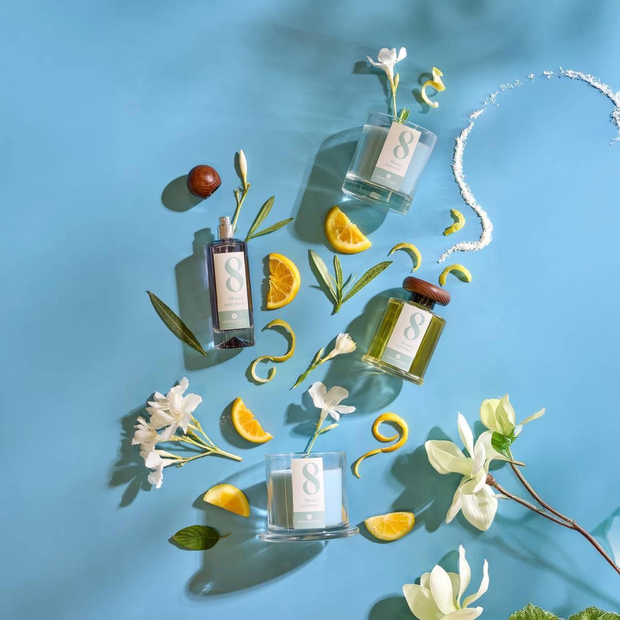 Voir la diapositive 3 : ATMOSPHERA Bougie parfumée en verre  numia  180g monoï enivrant