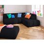 Voir la diapositive 2 : LISA DESIGN Onyx - pouf d'appoint - en tissu mailles 3d