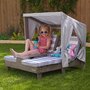 Voir la diapositive 2 : Kidkraft Bain de soleil double pour enfant avec porte gobelets - Gris