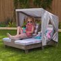 Voir la diapositive 2 : Kidkraft Bain de soleil double pour enfant avec porte gobelets - Gris
