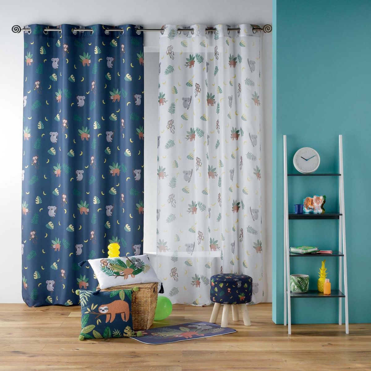 Douceur D'intérieur Coussin fantaisie en coton avec pompons MARLEY 